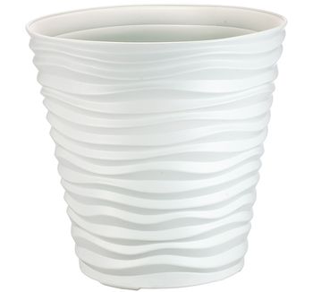 Кашпо ДЮНА  8,5л. d25,5см. КН3400Б (Белый)