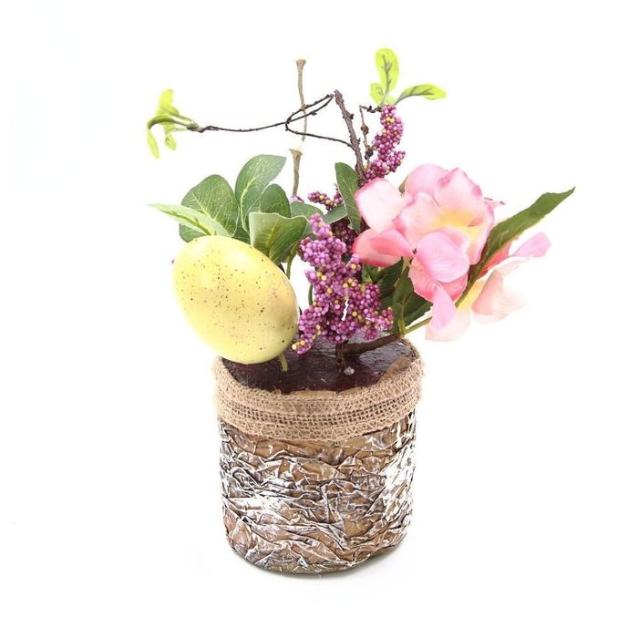 Цветочная композиция "Пасхальная" 724344 15*15*21см.