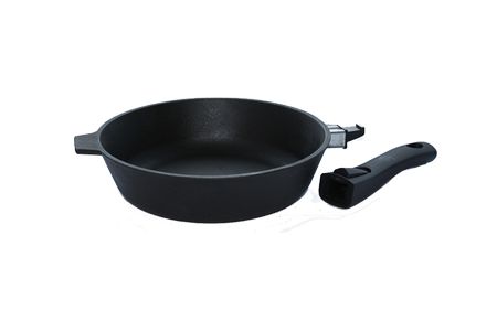 Сковорода чуг. 260*60мм. с6060 (со съем. бакелит.руч.)