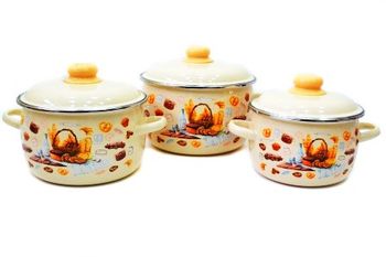 Набор №02 "Хлеб" 1КА021М (3к.: 2/3/4л.) слон.кость Чер