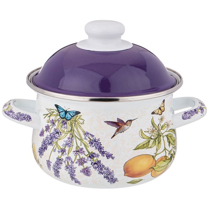 Кастрюля 934-545 1,5л. "Прованс Лимоны" эмал. ВД