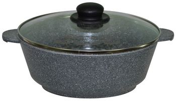 Кастрюля-жаровня Мечта 5,0л. а/пр. "Гранит" ст/крышк. 35701