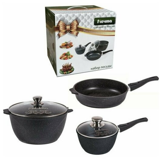 Блинница Мечта d220мм. 12802И а/пр. "Гранит black" (индукционная)