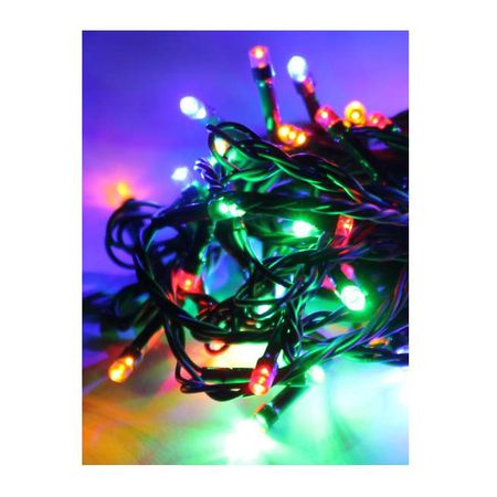 Гирлянда эл. нить 10,8м КОС GIR100LED-RGB 100 светодиодов 8реж. (мультиколор)