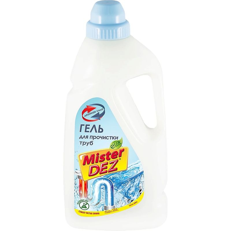 Гель д/прочистки труб MISTER DEZ Eco-Cleaning "Двойная сила" 1000мл. 223 .
