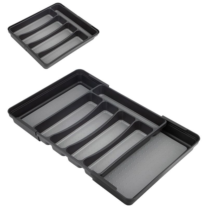 Лоток д/стол.приборов 108303 FORMA раздвижной (33,5*30(53)*5,5см.) Скр