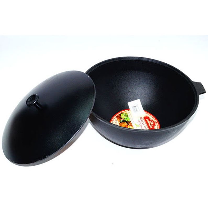 Кастрюля чуг. 8л. WOK В3415 с крышкой Укр