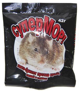 СуперМОР (тесто от мышей и крыс)  42гр. (Ваше Хозяйство)