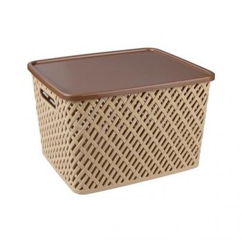 Корзина "Плетенка" с крышк. 350*290*175мм. М3557/М3582/М3558 .