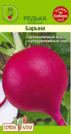 Редька БАРЫНЯ ЗИМНЯЯ КРАСНАЯ 1,0гр. (Семена Алтая)