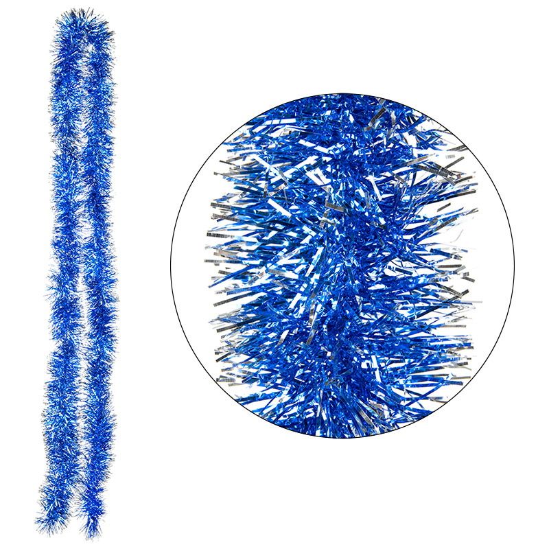 Мишура 2,0м. 6 слоев 106422 SYMTA-1623102 (синий с бел. окант.)СКР Мишура 2,0м. 6 слоев 106422 SYMTA-1623102 (синий с бел. окант.)СКР