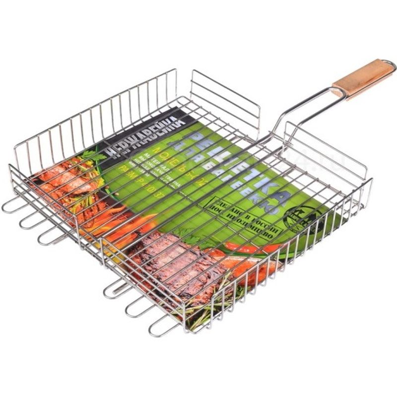 Решетка барбекю WR-H3500 (240*300мм. с дер. ручкой)