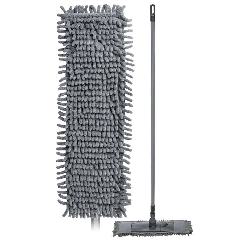 Швабра БП52965 СИНЕЛЬ плоская (микрофибра) со сменной насадкой