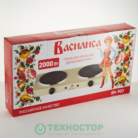 Электроплита ВАСИЛИСА ВА-903 2конф. (1+1кВт. диск)