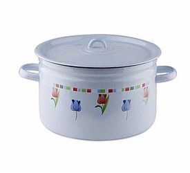 Кастрюля эмал.  7л. 16204 с\д Л.