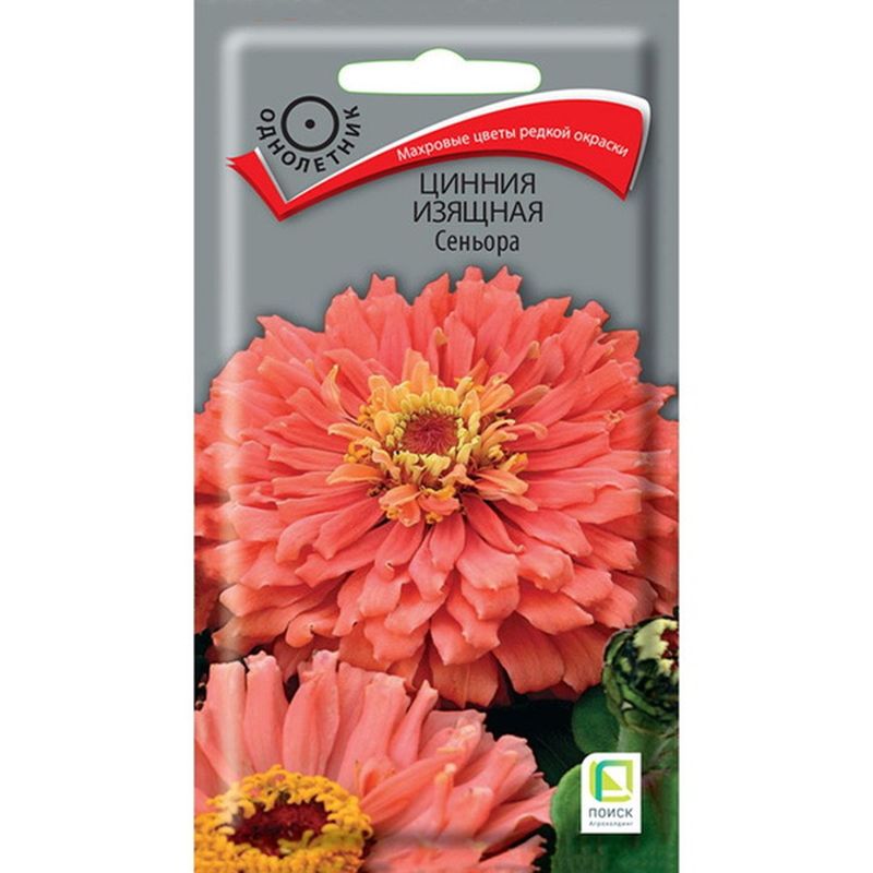 Цинния изящная СЕНЬОРА 0,2гр. (Поиск)