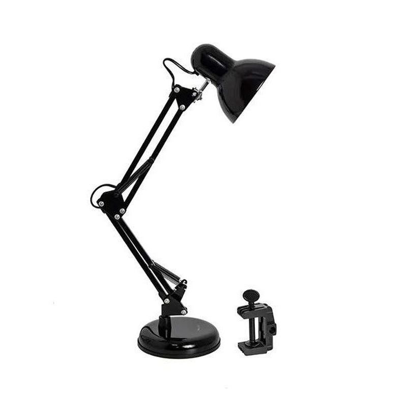 Лампа настольная MT-2001А/С , Антрацит, на основании+струбцина, 60Вт, Е27