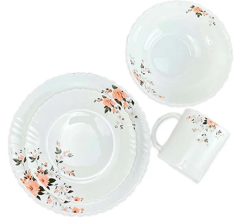 Столовый сервиз JEWEL ПС0031-58 "Адона" 16пр. 4 персоны (стеклокерамика)