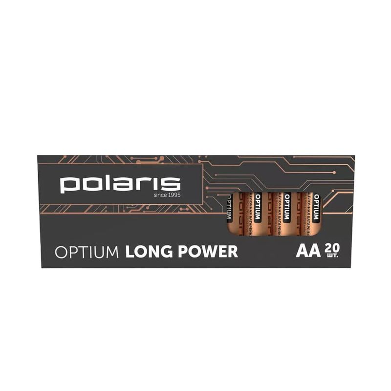 Батарейки POLARIS PB AA OPTIUM щелочные (20шт/уп.)