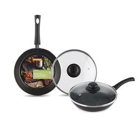 Сковорода К-У а/пр. RС-008 d220мм. ст/крышк. CONSUL