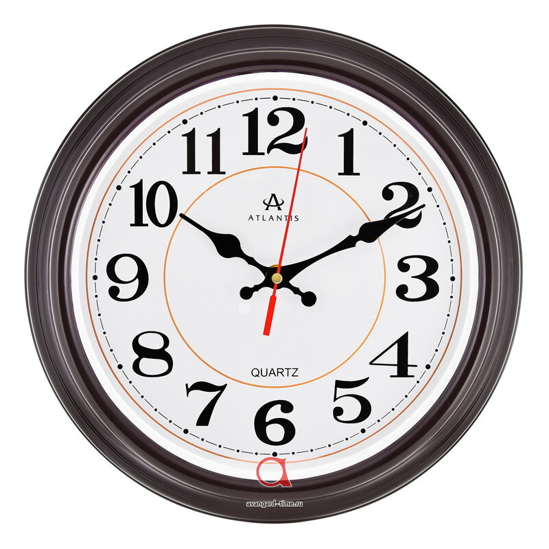 Часы настенные TLD-6929 "Atlantis" black (29*29*4см) А