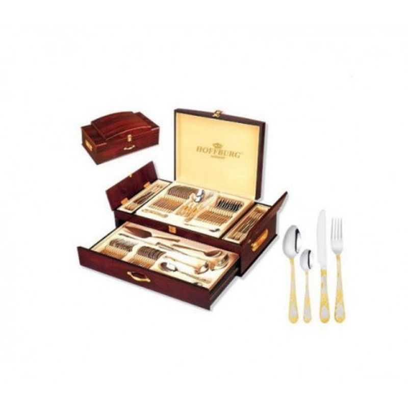 Набор столов.прибор. НВ-72801GS Hower 72пр. (дер. чемодан)