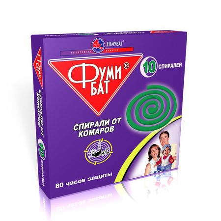 Спирали от комаров ФУМИБАТ 463 (10шт) 80 часов (черный) (Оборонхим)