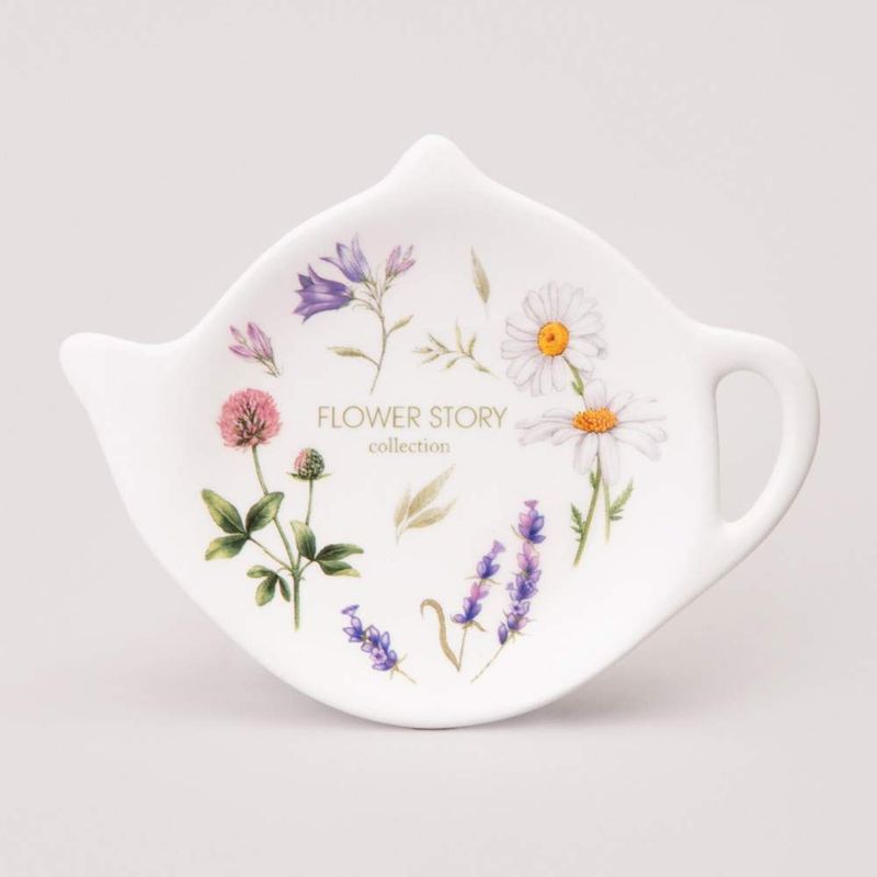 Подставка под чайный пакетик 358-2184 "Flower Story" 12*8,5*1,5см. ВД