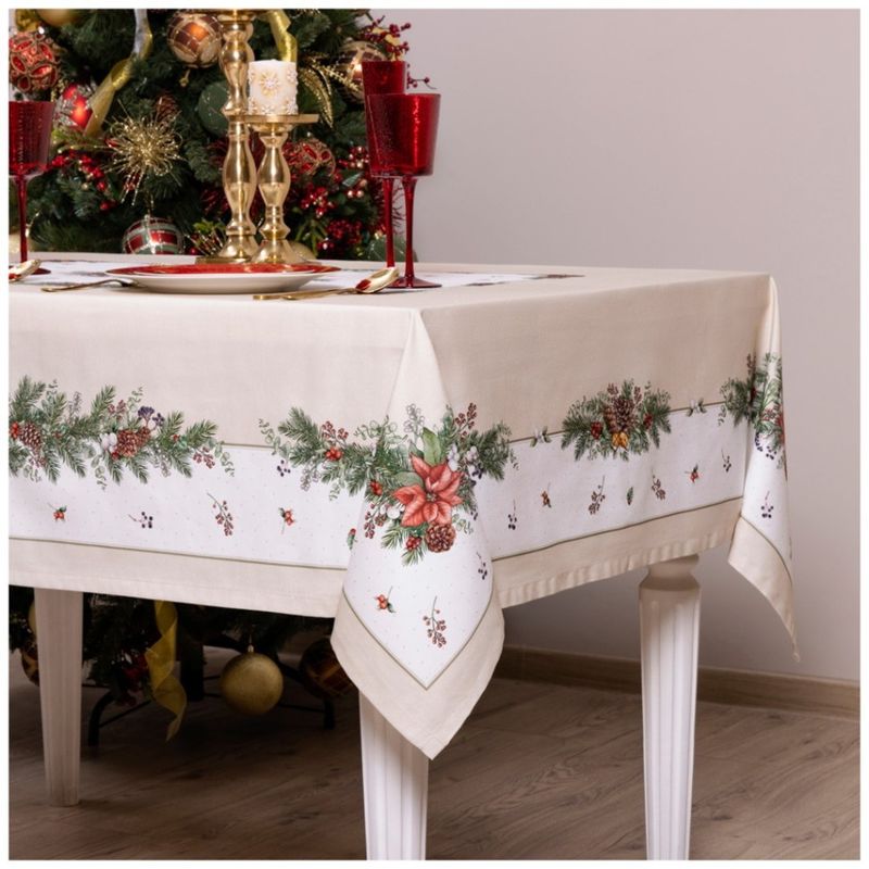 Скатерть 850-734-25 "CELEBRATION" (140*300см беж. ) хлопок, твилл пропитка Скатерть 850-734-25 "CELEBRATION" (140*300см беж. ) хлопок, твилл пропитка