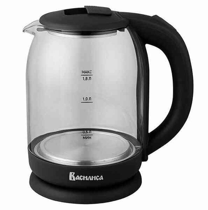 Чайник эл. ВАСИЛИСА ВА-1034 1,5кВт. 1,8л. стекло диск