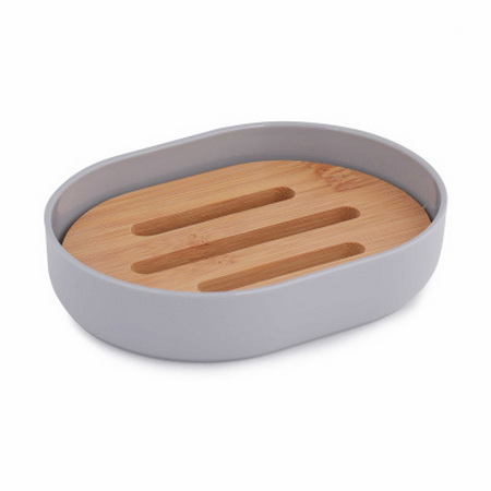 Мыльница БАМБУК М8063 (серый)
