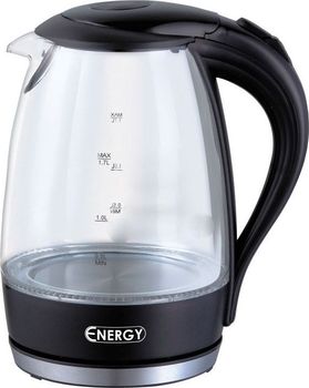 Чайник эл. ENERGY Е-262 2,2кВт. 1,7л. стекло диск Скр.