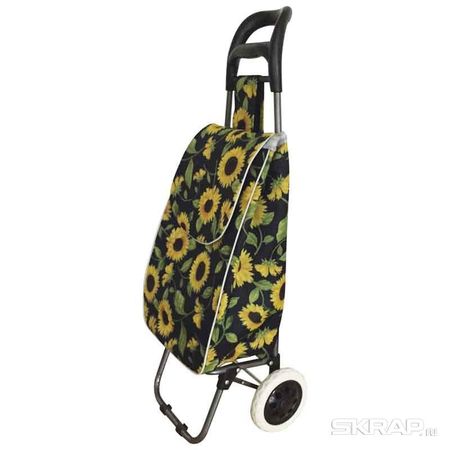 Тележка А204 с сумкой "Подсолнух" (2кол.) 30кг. 093588 Скр