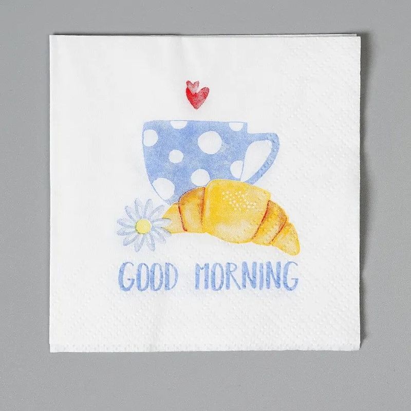 Салфетки бумажные 2сл. Art Bouguet 41779 (20*20см.) 30шт. "Good morning" РБ