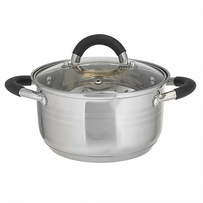 Кастрюля Webber BE-196/2 2,8л. стекл.крышк.