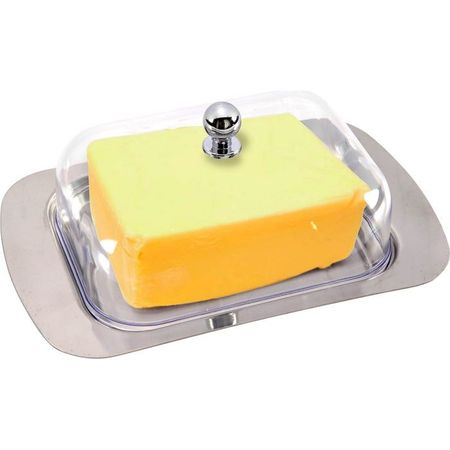 Масленка 912-001 (18*7*12см.) нерж. с пл. крышкой ВД