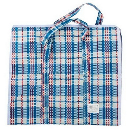 Сумка хозяйственная "Клетка" 008579 (60*50*30см) на молнии Скр.