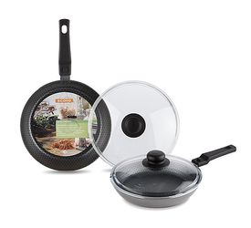 Сковорода К-У а/пр. С-674/СД-028/BR-009CE d240мм. ст/крышк. DISKOVERY/Brilliant