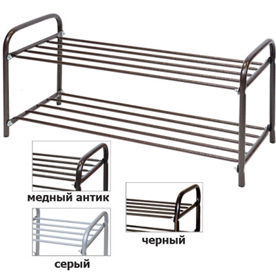 Этажерка д/обуви 2ярусн. "Комфорт 2" 360*330*800мм. (ЭТК 2) Иж.