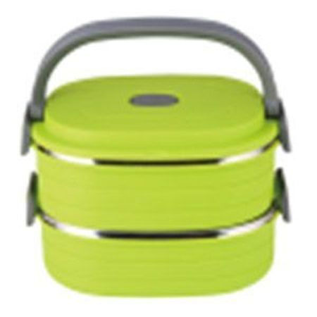 Термоконтейнер BK-4362 двойной 2*0,9л нерж/пл.