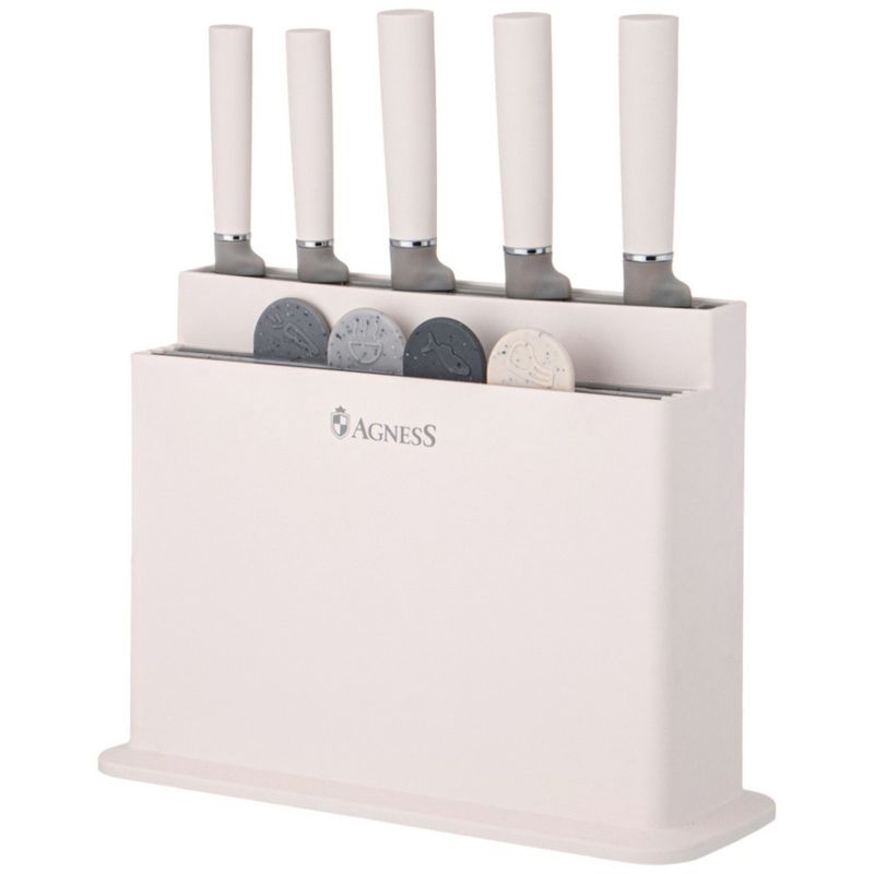 Набор ножей 671-212 10пр. (5 ножей, 4 доски, подставка) ВД