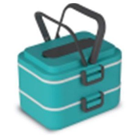 Термоконтейнер BK-4367 двойной 2*0,75л нерж/пл.