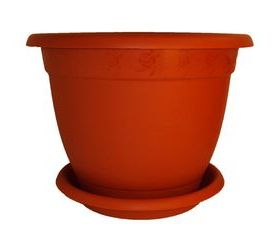 Горшок д/цв. "Борнео" 25,8л. d430мм. (мрамор) с подд. ПЦ42043