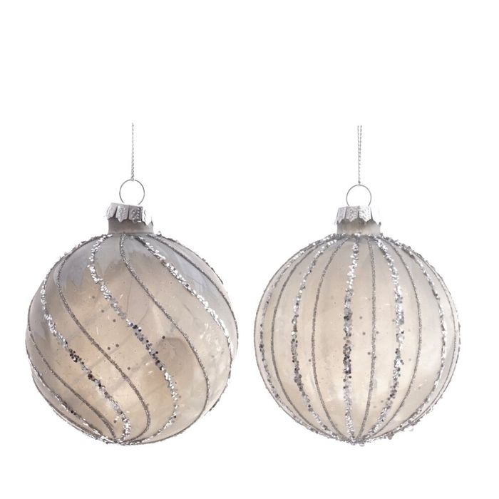 Шар новогодний d8см. 805666 (стекло) Р