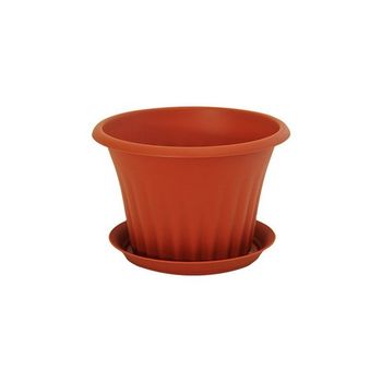 Кашпо КЭРОЛ 1,0л. d16cм. с подст. КН3155Т (Терракот)