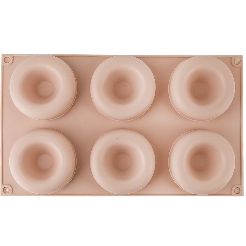 Форма д/выпечки силикон. 9904466-3 "Пончики" (6 ячеек) ЕНС