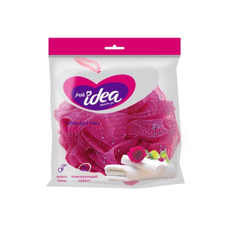 Мочалка банная Fresh idea ШАР 6294 (двойная нейлоновая сетка) Арвитекс