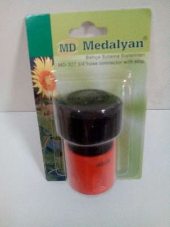 Коннектор (быстросъемн.) с автостопом д/шланга 3/4" арт.MD 327 Турция