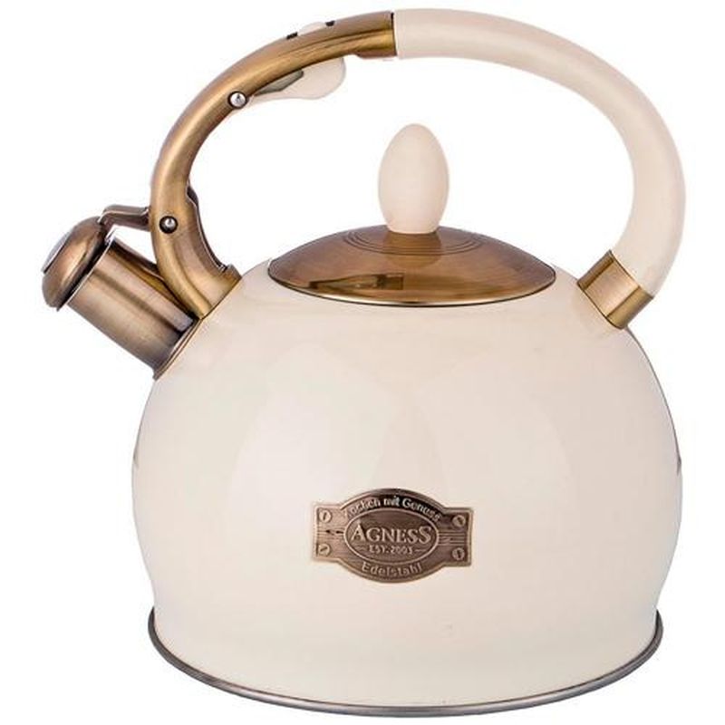 Чайник нерж. 937-843 3,0л. со свист. (дымчатый серый) ВД