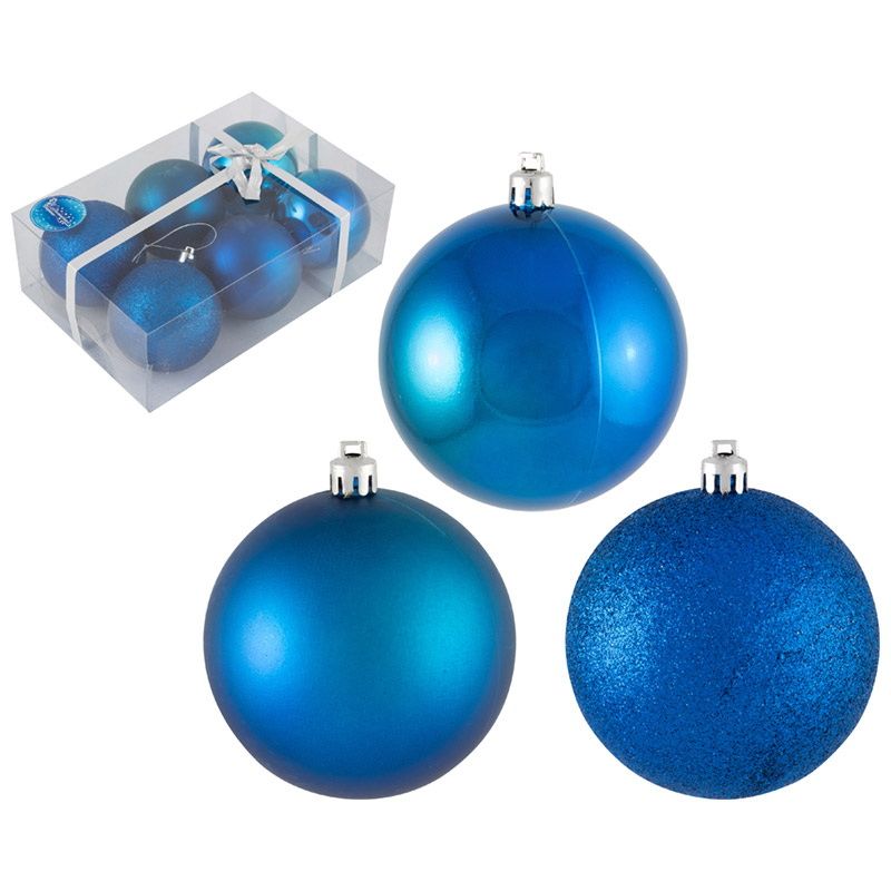 Шары PB8-6SMB-B (набор 6шт.) d8cм. 101629 (синий) Скр.